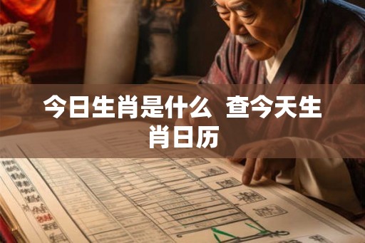 今日生肖是什么  查今天生肖日历
