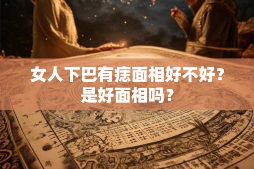 女人下巴有痣面相好不好？是好面相吗？