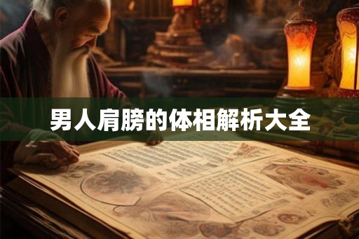 男人肩膀的体相解析大全