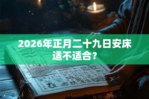 2026年正月二十九日安床适不适合？