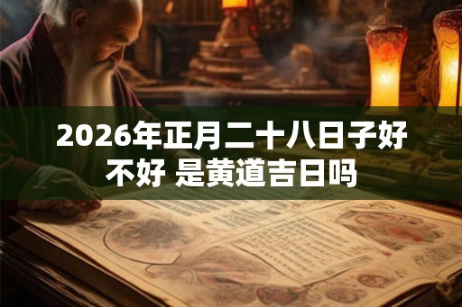 2026年正月二十八日子好不好 是黄道吉日吗