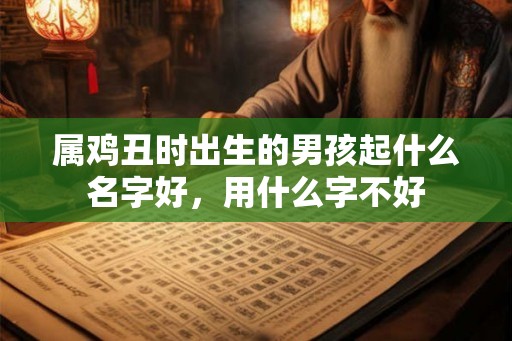 属鸡丑时出生的男孩起什么名字好,用什么字不好 属鸡丑时出生的男孩起什么名字好,用什么字不好