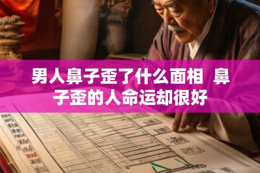男人鼻子歪了什么面相 鼻子歪的人命运却很好 男人鼻子歪了什么面相 鼻子歪的人命运却很好
