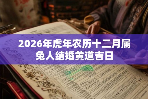 2026年虎年农历十二月属兔人结婚黄道吉日
