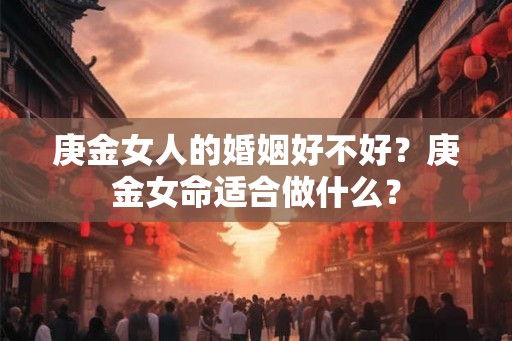 庚金女人的婚姻好不好？庚金女命适合做什么？