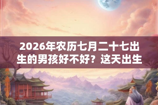 2026年农历七月二十七出生的男孩好不好？这天出生如何？