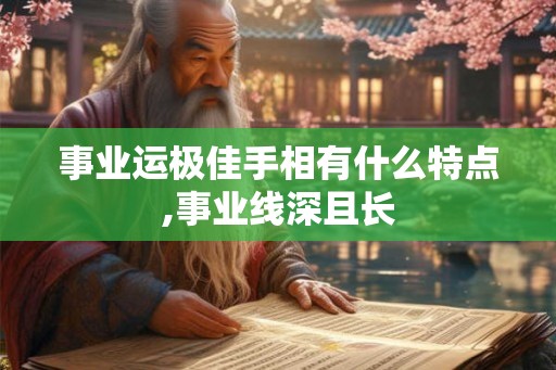 事业运极佳手相有什么特点,事业线深且长