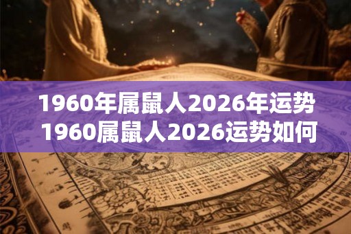 1960年属鼠人2026年运势 1960属鼠人2026运势如何