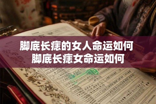 脚底长痣的女人命运如何 脚底长痣女命运如何