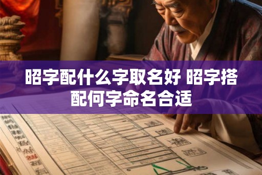 昭字配什么字取名好 昭字搭配何字命名合适