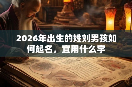 2026年出生的姓刘男孩如何起名，宜用什么字