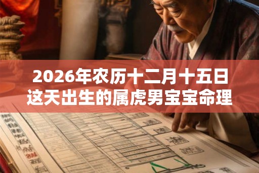 2026年农历十二月十五日这天出生的属虎男宝宝命理 2026年农历十二月十五日这天出生的属虎男宝宝命理