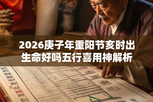 2026庚子年重阳节亥时出生命好吗五行喜用神解析
