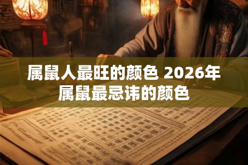 属鼠人最旺的颜色 2026年属鼠最忌讳的颜色 属鼠人最旺的颜色 2026年属鼠最忌讳的颜色