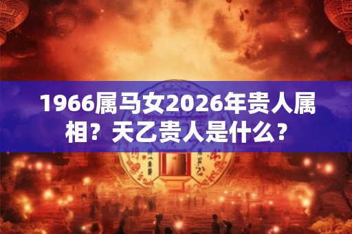 1966属马女2026年贵人属相?天乙贵人是什么? 1966属马女2026年贵人属相?天乙贵人是什么?