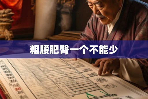 粗腰肥臀一个不能少 粗腰肥臀一个不能少