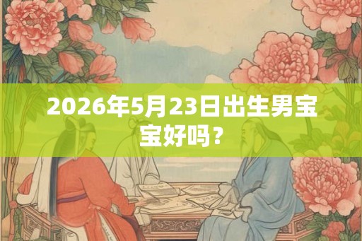 2026年5月23日出生男宝宝好吗? 2026年5月23日出生男宝宝好吗?