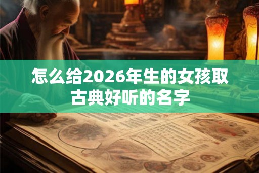 怎么给2026年生的女孩取古典好听的名字 怎么给2026年生的女孩取古典好听的名字