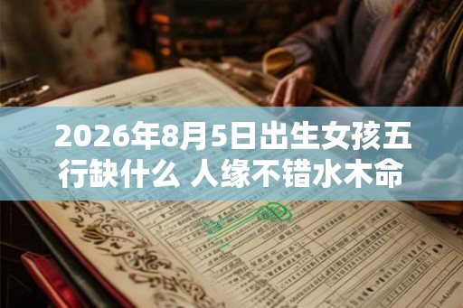2026年8月5日出生女孩五行缺什么 人缘不错水木命局