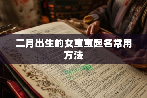二月出生的女宝宝起名常用方法