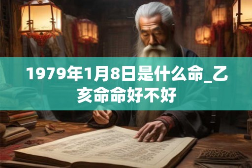 1979年1月8日是什么命_乙亥命命好不好