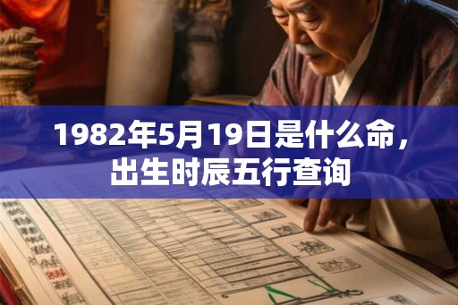 1982年5月19日是什么命，出生时辰五行查询