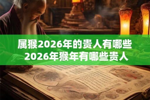 属猴2026年的贵人有哪些 2026年猴年有哪些贵人 属猴2026年的贵人有哪些 2026年猴年有哪些贵人