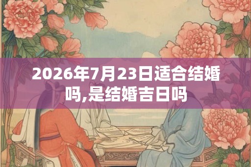 2026年7月23日适合结婚吗,是结婚吉日吗