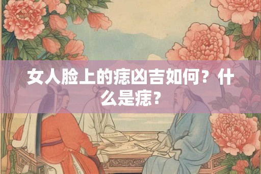 女人脸上的痣凶吉如何？什么是痣？