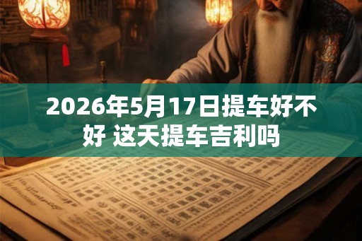 2026年5月17日提车好不好 这天提车吉利吗