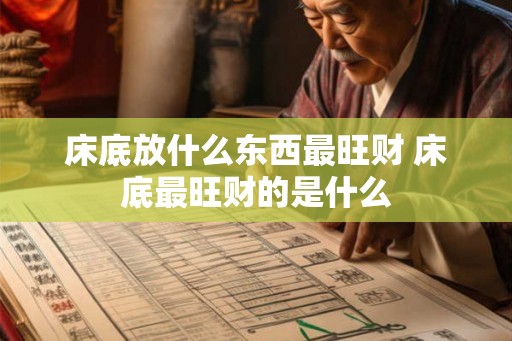 床底放什么东西最旺财 床底最旺财的是什么