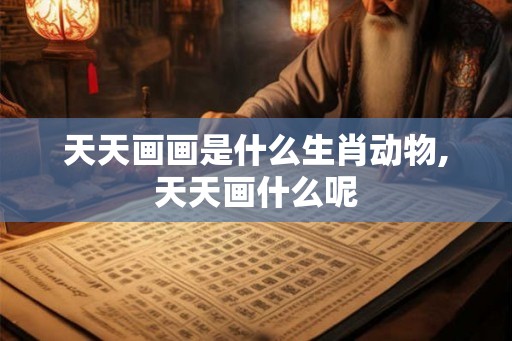 天天画画是什么生肖动物,天天画什么呢 天天画画是什么生肖动物,天天画什么呢