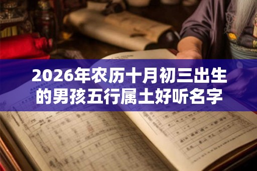 2026年农历十月初三出生的男孩五行属土好听名字 2026年农历十月初三出生的男孩五行属土好听名字