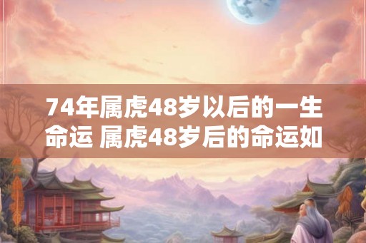 74年属虎48岁以后的一生命运 属虎48岁后的命运如何 74年属虎48岁以后的一生命运 属虎48岁后的命运如何