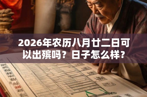 2026年农历八月廿二日可以出殡吗?日子怎么样? 2026年农历八月廿二日可以出殡吗?日子怎么样?