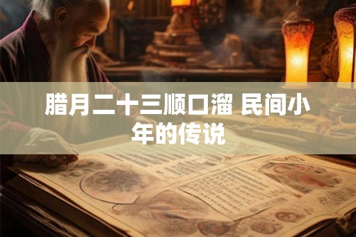 腊月二十三顺口溜 民间小年的传说