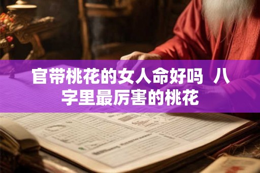 官带桃花的女人命好吗  八字里最厉害的桃花