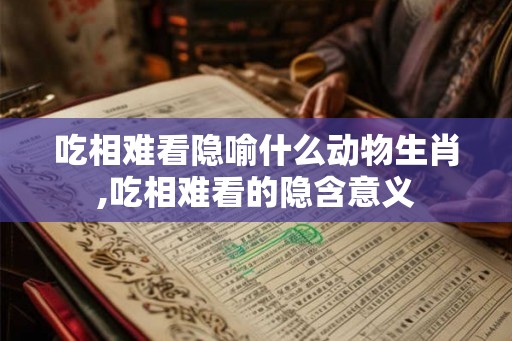 吃相难看隐喻什么动物生肖,吃相难看的隐含意义