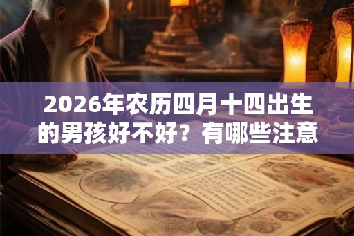 2026年农历四月十四出生的男孩好不好?有哪些注意事项? 2026年农历四月十四出生的男孩好不好?有哪些注意事项?