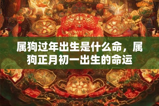 属狗过年出生是什么命，属狗正月初一出生的命运