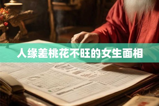 人缘差桃花不旺的女生面相