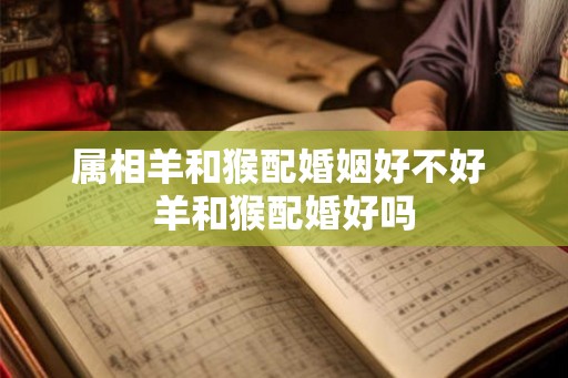 属相羊和猴配婚姻好不好 羊和猴配婚好吗