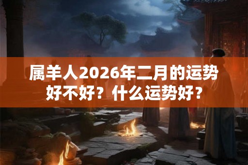 属羊人2026年二月的运势好不好？什么运势好？