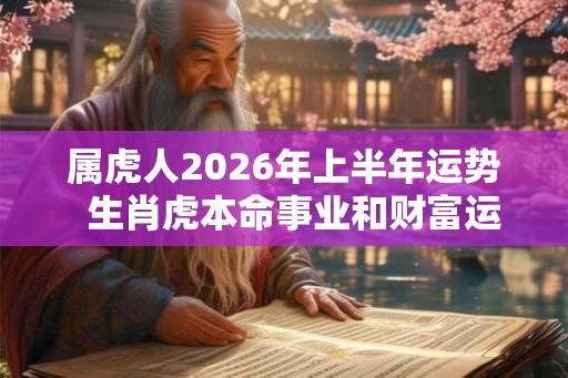 属虎人2026年上半年运势  生肖虎本命事业和财富运程