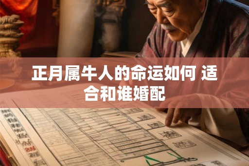 正月属牛人的命运如何 适合和谁婚配