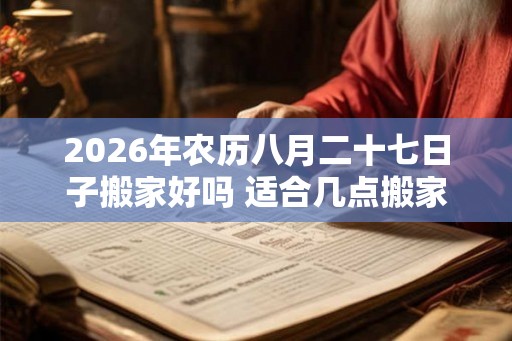 2026年农历八月二十七日子搬家好吗 适合几点搬家