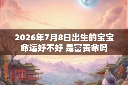 2026年7月8日出生的宝宝命运好不好 是富贵命吗