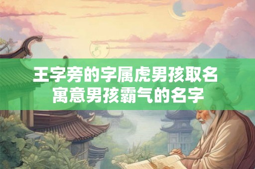 王字旁的字属虎男孩取名 寓意男孩霸气的名字