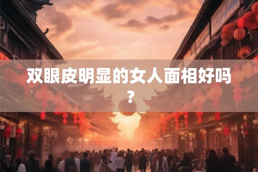 双眼皮明显的女人面相好吗？