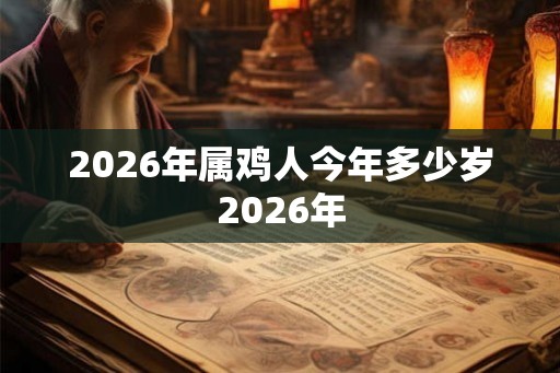 2026年属鸡人今年多少岁2026年
